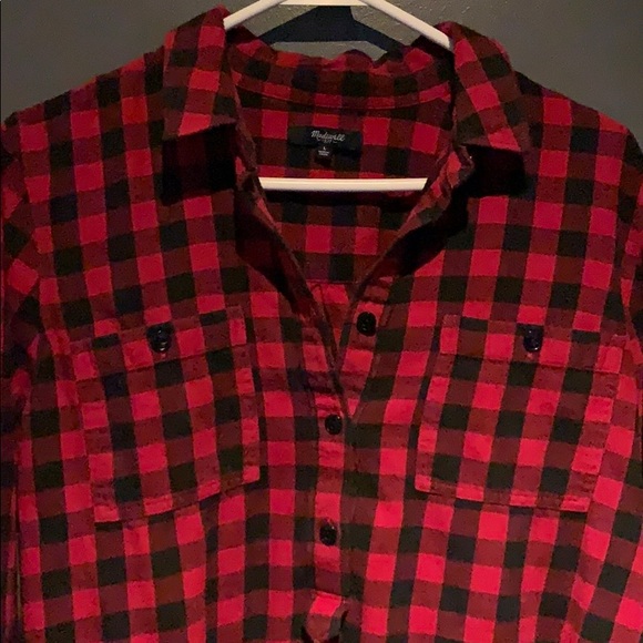 Madewell Red Buffalo Plaid - Picture 2 of 9